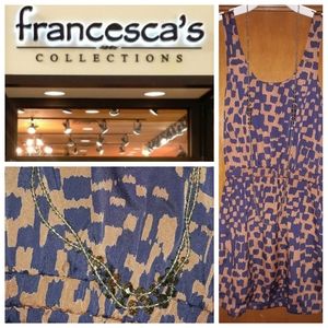 Francesca's dress and beaded necklace